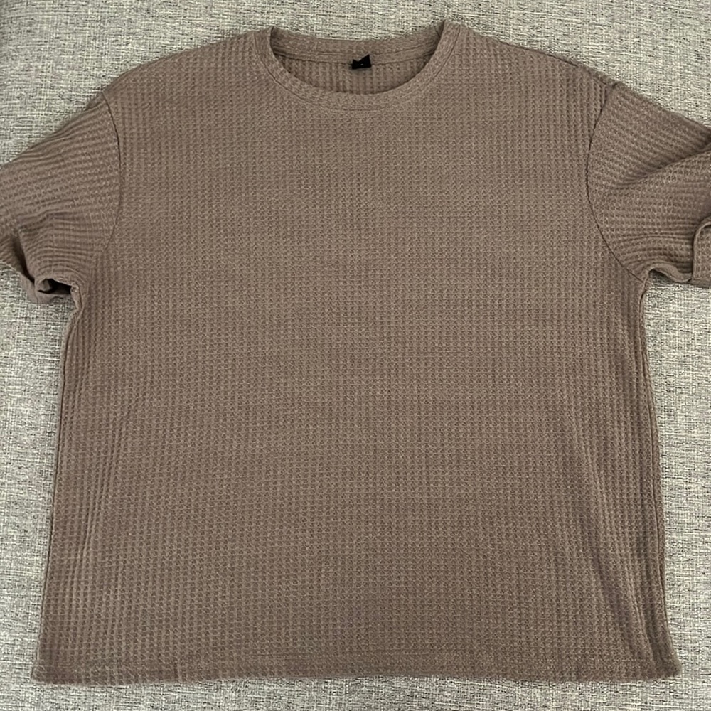 Nude Waffle-knit Top